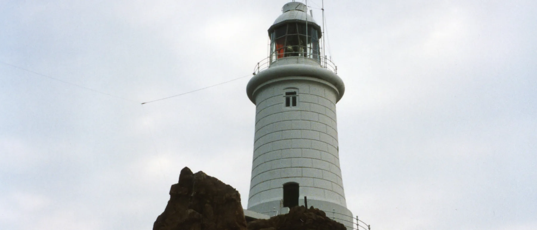 La Corbière lighthouse at the south-western tip of Jersey, reached by a causeway at low tide